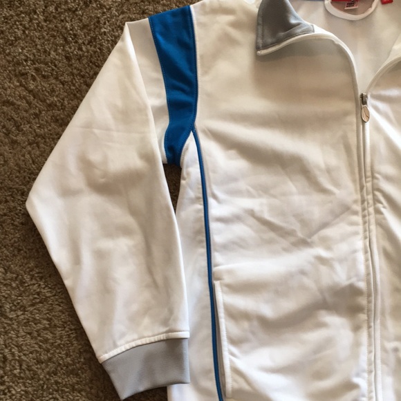 Boys white Puma zip athletic jacket, excellent condition Sz M - Picture 3 of 7